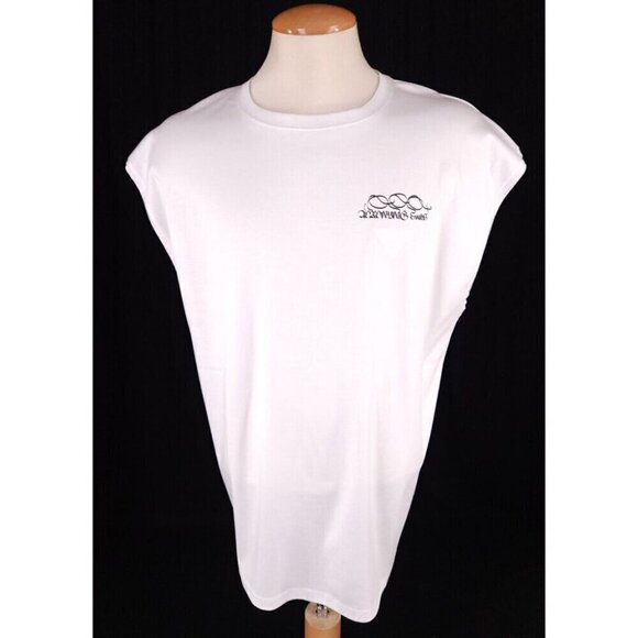 Acronym S25-PR 100% Cotton Mercerized Sleeveless T-shirt M New White - Picture 5 of 13